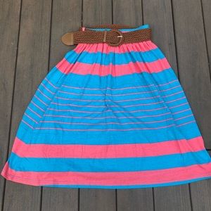 Cute Skirt with brown leather belt